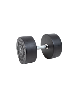 MP1012 Ronde rubber dumbbell 38kg per stuk