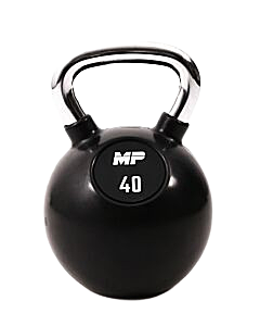MP1304 Kettlebell Rubber/Chrome 40 kg