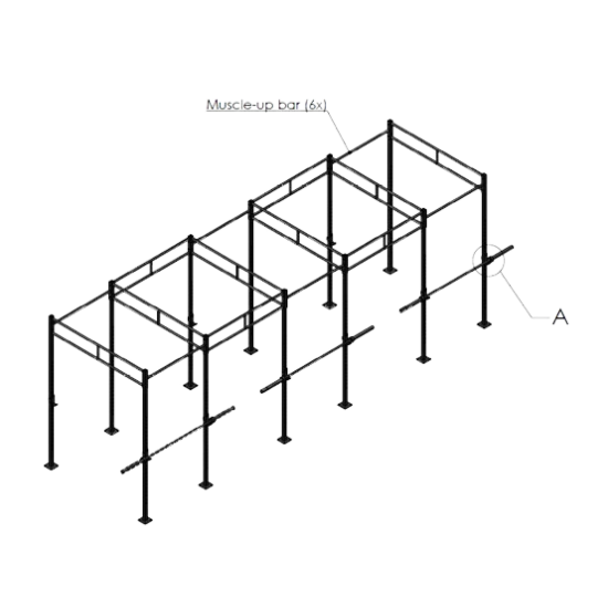 Crossfit Station INDOOR Losstaand MP205