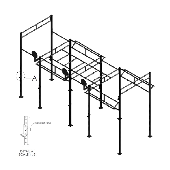 Crossfit Station Losstaand indoor MP210