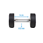 MP1012 Ronde rubber dumbbell 6 kg per stuk