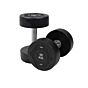 MP1012 Ronde rubber dumbbell 12 kg per stuk