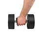 MP1012 Ronde rubber dumbbell 16 kg per stuk