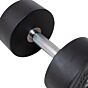 MP1012 Ronde rubber dumbbell 18 kg per stuk