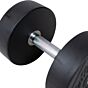 MP1012 Ronde rubber dumbbell 20kg per stuk