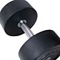 MP1012 Ronde rubber dumbbell 28kg per stuk