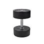 MP1012 Ronde rubber dumbbell 34kg per stuk