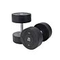 MP1012 Ronde rubber dumbbell 36kg per stuk