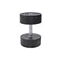 MP1012 Ronde rubber dumbbell 36kg per stuk