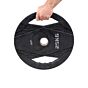 MP2005 Olympische rubber halterschijven 2 grips 25KG