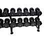 MP1012 Ronde rubber dumbbells per stuk