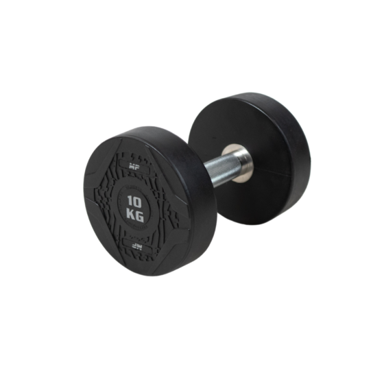 MP1012 Ronde rubber dumbbell 10 kg per stuk