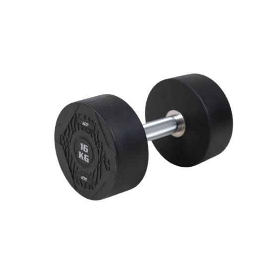 MP1012 Ronde rubber dumbbell 16 kg per stuk