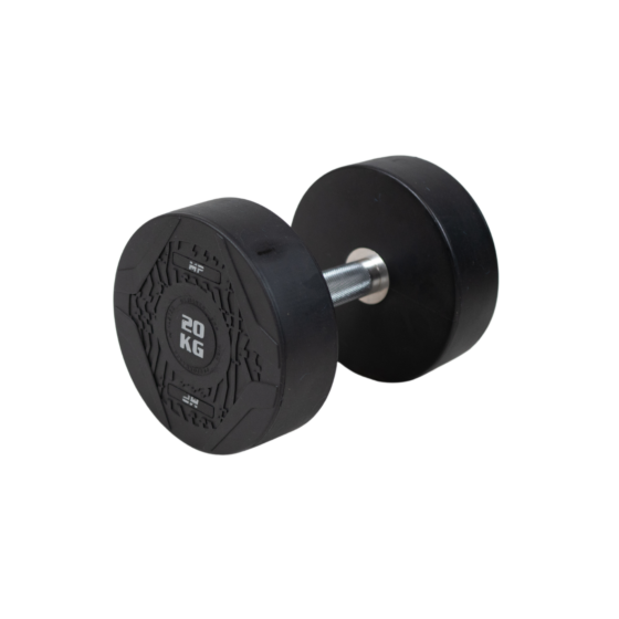 MP1012 Ronde rubber dumbbell 20kg per stuk