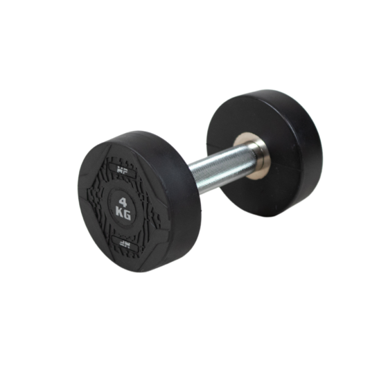 MP1012 Ronde rubber dumbbell 4 kg per stuk