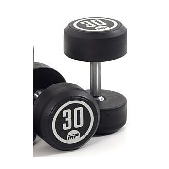 Ronde rubber dumbbellset 2x30 kg