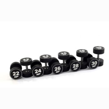 Urethaan dumbbell set 22 - 30 kg