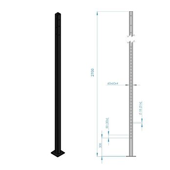 MP254 Staander 270 cm 60 x 60 mm Breed