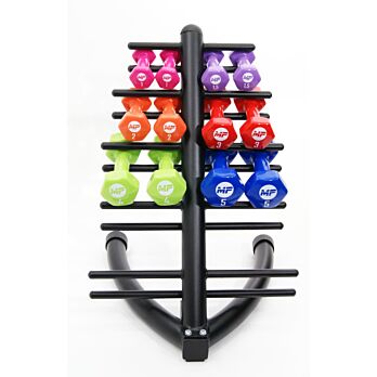 Compact dumbbell rek voor vinyl dumbbells MP943