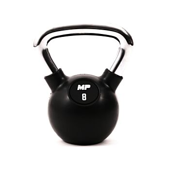 MP1304 Kettlebell Rubber/Chrome 8 kg