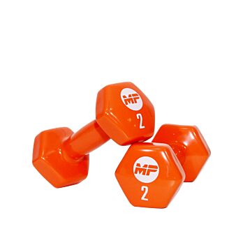 Vinyl dumbbells MP920 2 x 2 kg