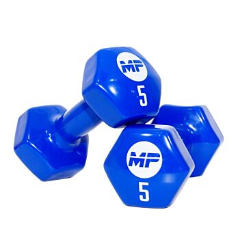 Vinyl dumbbells MP920 2 x 5 kg